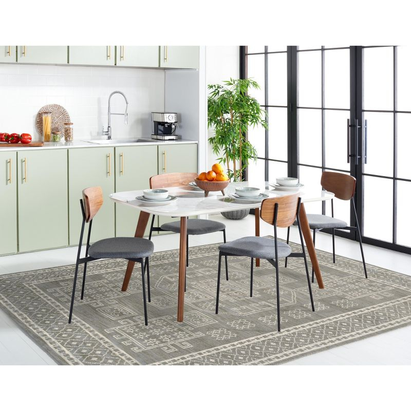 Kenya KNY635 Hand Knotted Area Rug - Grey - 7'x7' - Safavieh.