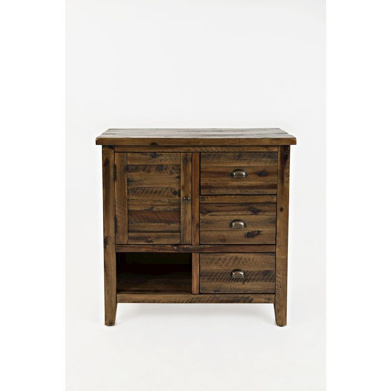 Jofran, Artisan's Craft Rustic Farmhouse Distressed Solid Wood Accent Chest