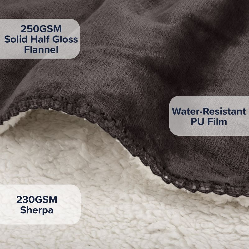 PETMAKER Water-Resistant Dog Blanket, Charcoal