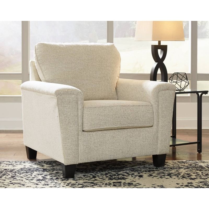 Abinger Accent Chair Natural: Plush Chenille, Contemporary Side Chair - Signature Design by Ashley