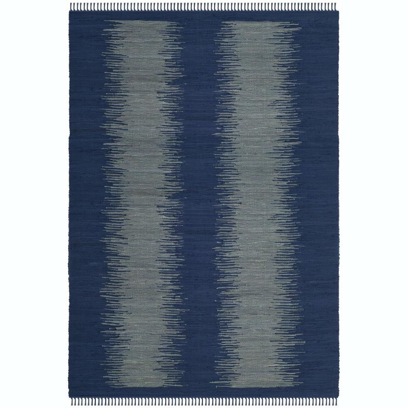 Cayman Hand Woven Cotton Abstract Rug