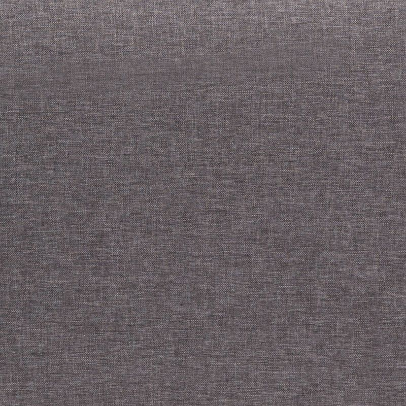 Flash Furniture Evie Mid-Century Modern Loveseat Sofa with Faux Linen Fabric Upholstery & Solid Wood Legs in Stone Gray