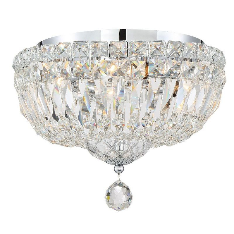 Crystorama Lighting Roslyn 3 - Light Flush Mount in  Polished Chrome