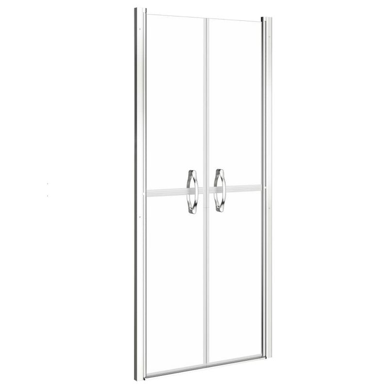 vidaXL Shower Door Clear ESG 31.9 in.x74.8 in.