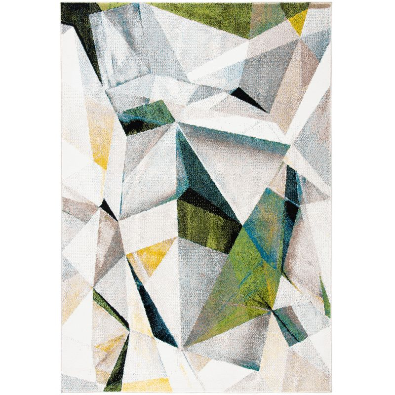 Porcello PRL6940 Power Loomed Indoor Area Rug - 9'x12' - Ivory/Green - Safavieh