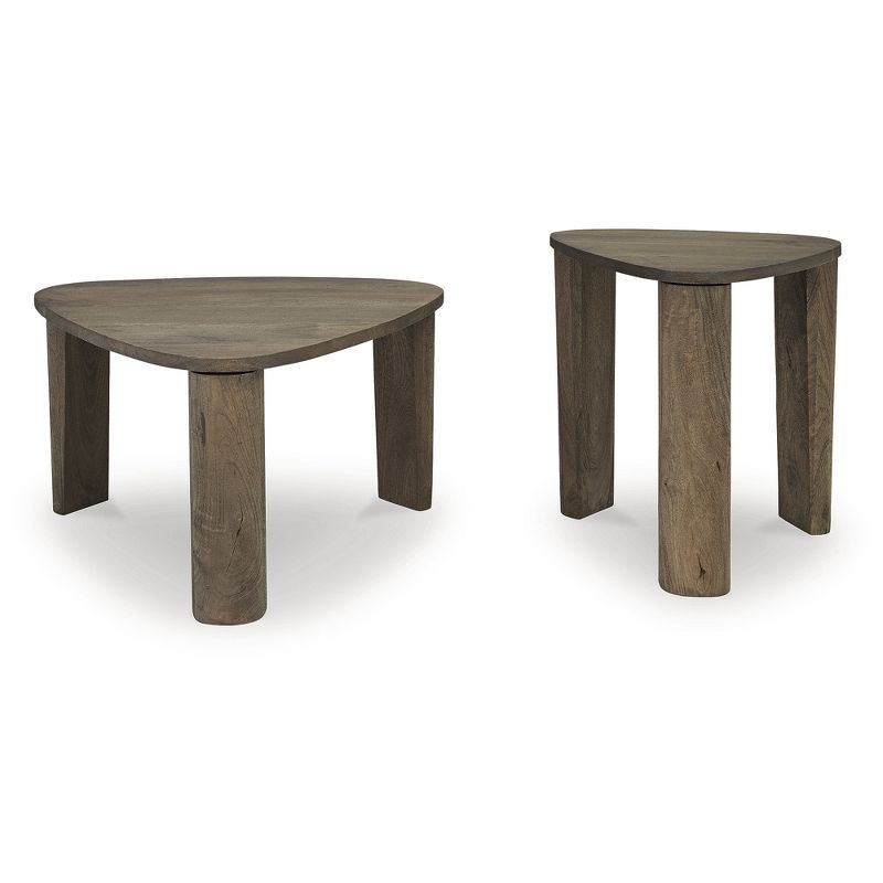Signature Design by Ashley Reidport Accent Coffee Table (Set of 2), Grayish Brown