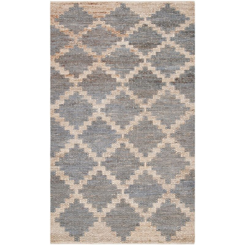Kilim KLM458 Hand Woven Area Rug - Natural/Grey - 5'x8' - Safavieh.