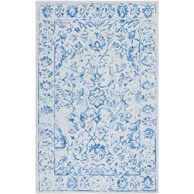Metro MET255 Hand Tufted Area Rug - Blue/Beige - 4'x6' - Safavieh..
