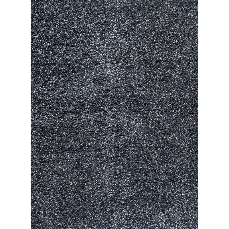 4'x6' Mercer Shag Plush Area Rug, Denim - JONATHAN Y