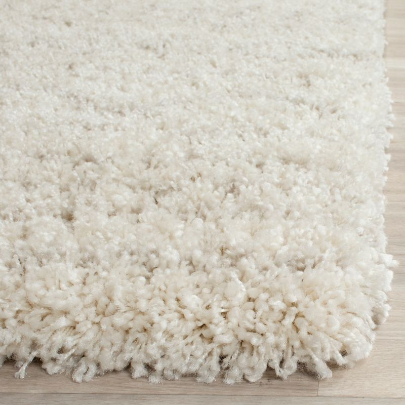 Arizona Shag ASG741 Power Loomed Indoor Runner Rug - Ivory/Beige - 2'3"x12' - Safavieh