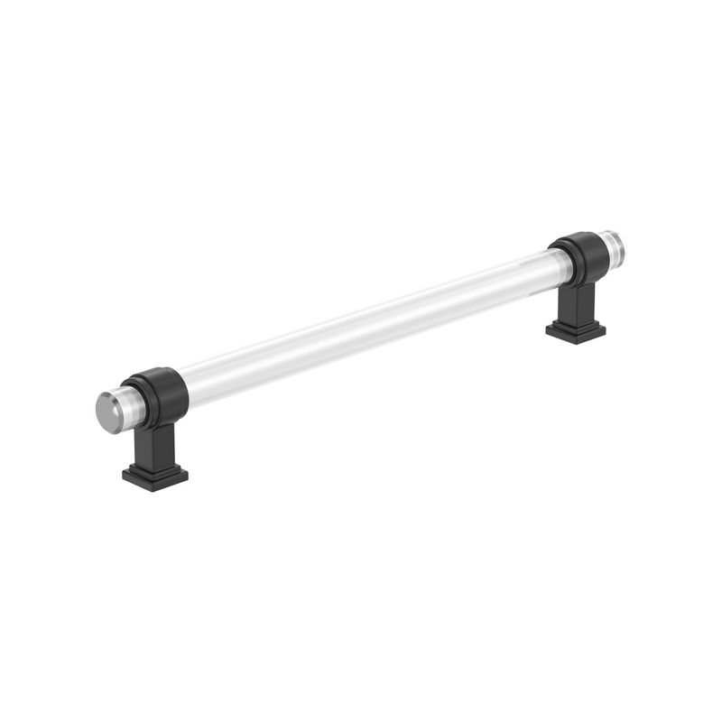 Amerock Glacio 8 inch (203mm) Center-to-Center Clear/Black Bronze Cabinet Pull