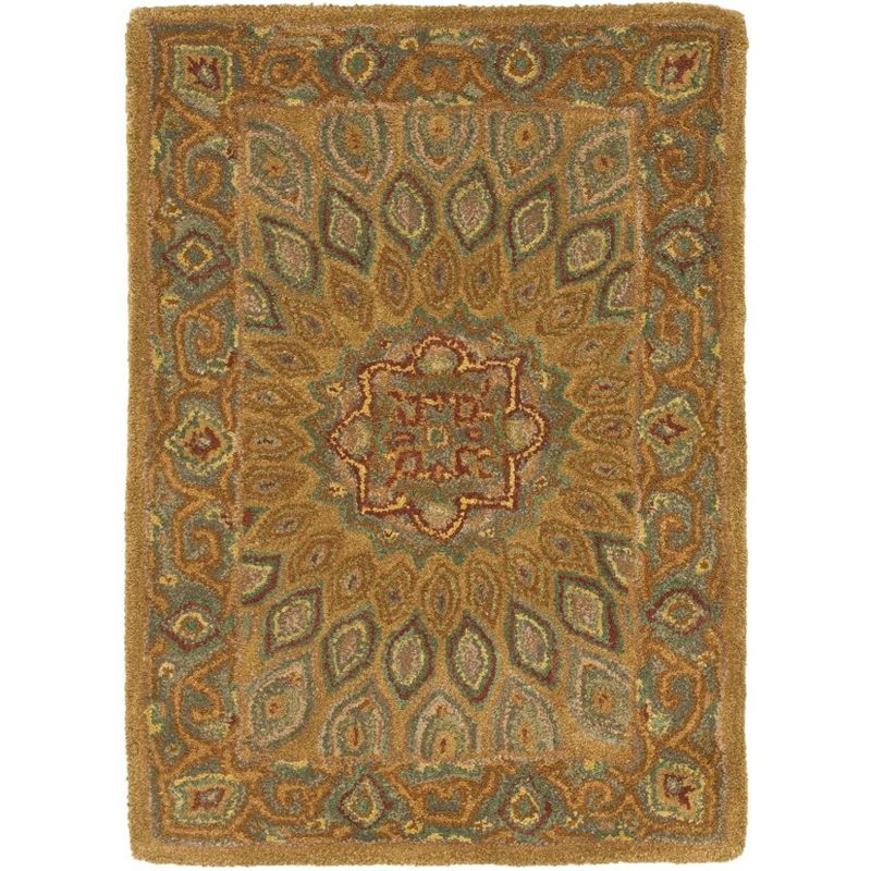 Heritage HG914 Handmade Accent Rug - 2'x3' - Light Brown/Grey - Safavieh