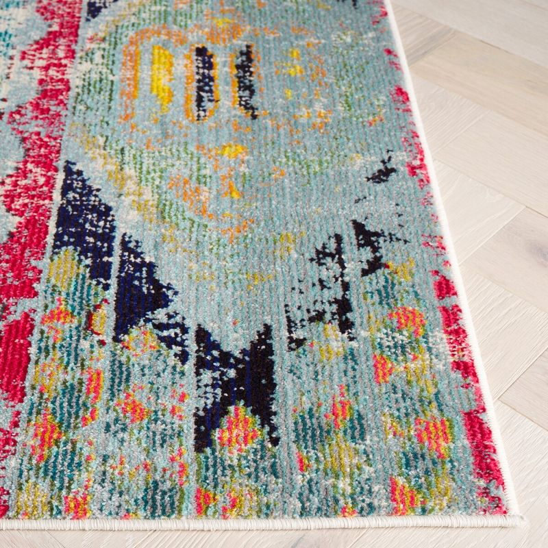 Monaco MNC222 Power Loomed Indoor Area Rug - Multi - 5'x5' - Safavieh