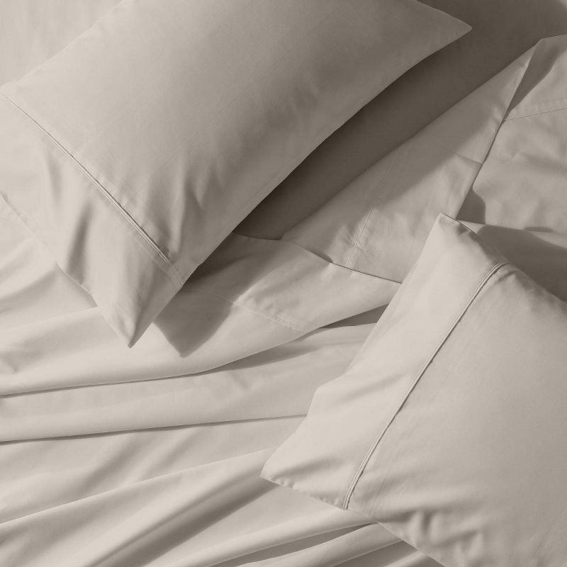 Egyptian Linens Easy Care Sheet Set - Solid 650 Thread Count Linen Twin