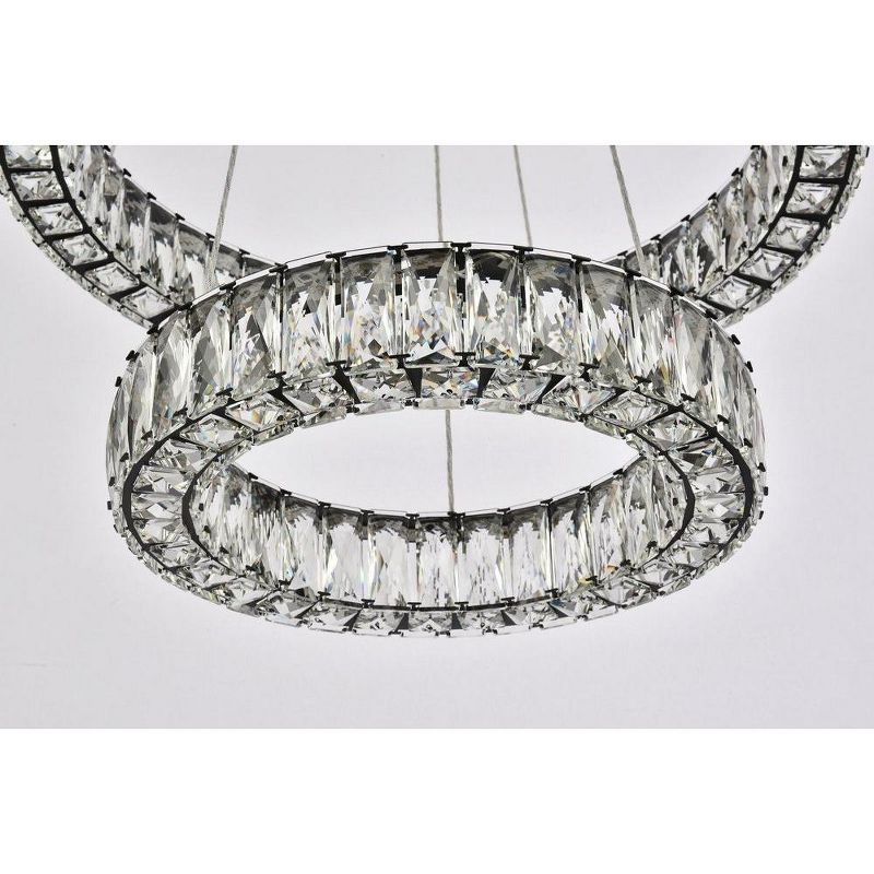 Elegant Lighting Monroe 2 - Light Pendant in  Black
