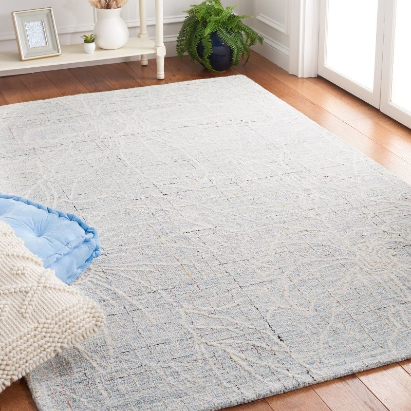 Metro MET881 Hand Tufted Indoor Accent Rug - Blue/Ivory - 3'x5' - Safavieh
