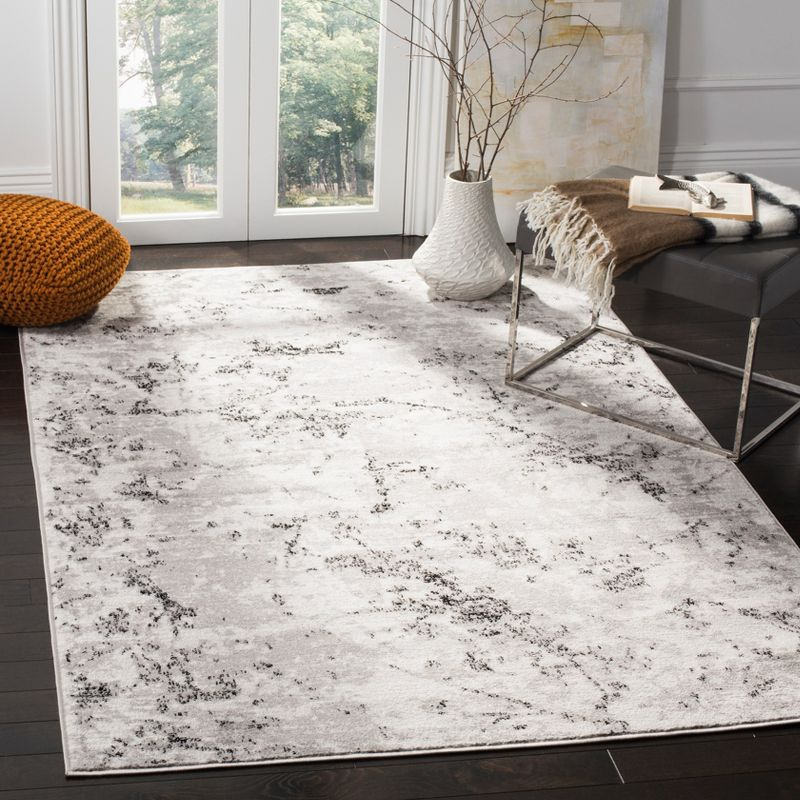 Skyler SKY186 Power Loomed Indoor Area Rug - Grey/Ivory - 8'x10' - Safavieh