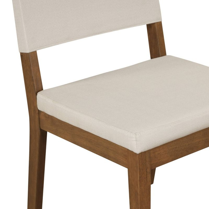 Nathan James Set of 6 Linus Dining Chair Light Gray