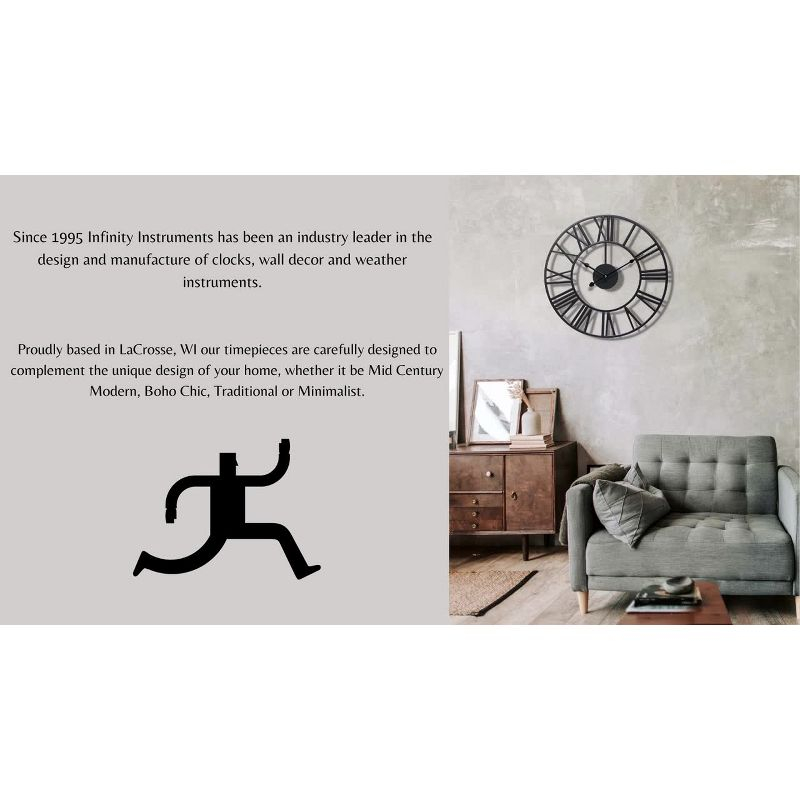 17.5" Franc Round Hanging Wall Mirror with Metal Chain Gold - Infinity Instruments: Modern Decor, No Assembly Required