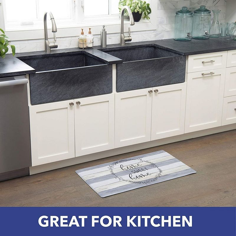 J&V TEXTILES  20" x 55" Oversized Cushioned Anti-Fatigue Kitchen Runner Mat (Home Sweet Home)