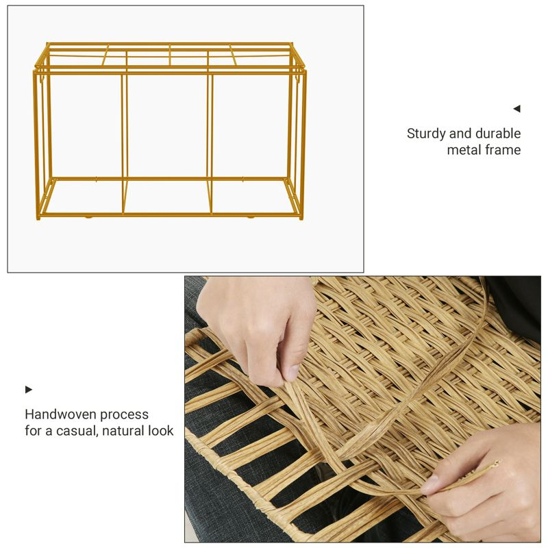 SONGMICS Storage Basket with Lid, 42.3 Gallon (160L) Storage Bin, Woven Blanket Storage Basket with Handles, Foldable, Removable Liner, Natural