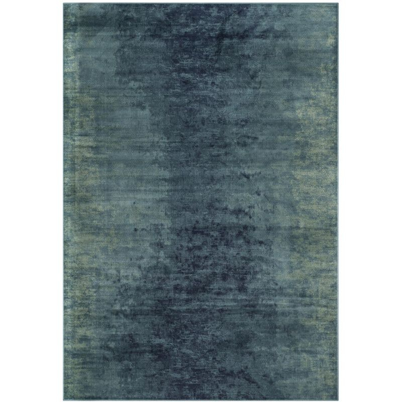 Vintage VTG125 Power Loomed Indoor Skid-Resistant Area Rug - Turquoise/Multi - 6'7"x9'2" - Safavieh