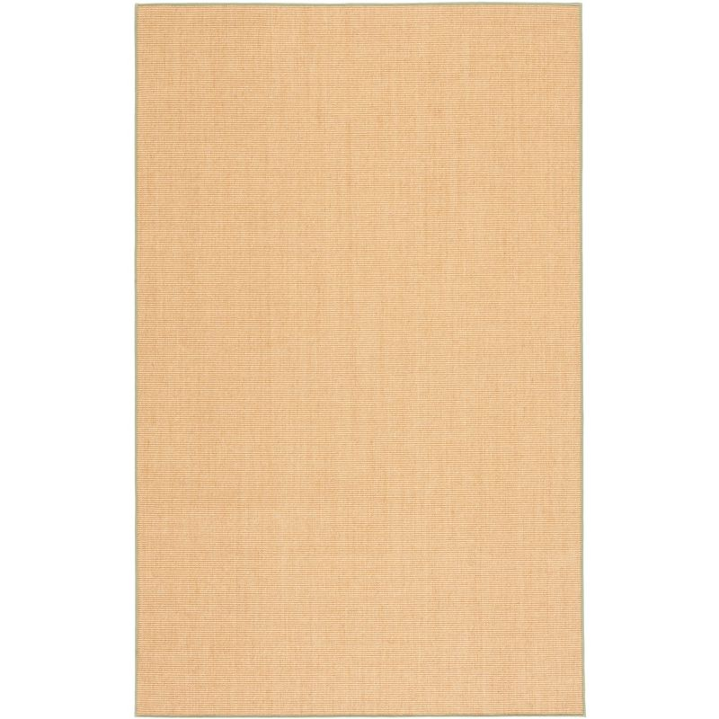 Martha Stewart Natural Fiber - MSR9501 - Indoor Power Loomed Area Rugs - Natural/Green - 5'x7'
