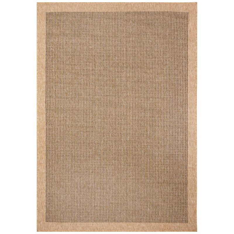 Liora Manne Sahara Texture Border Indoor/Outdoor Rug Natural 3'3" x 4'11"