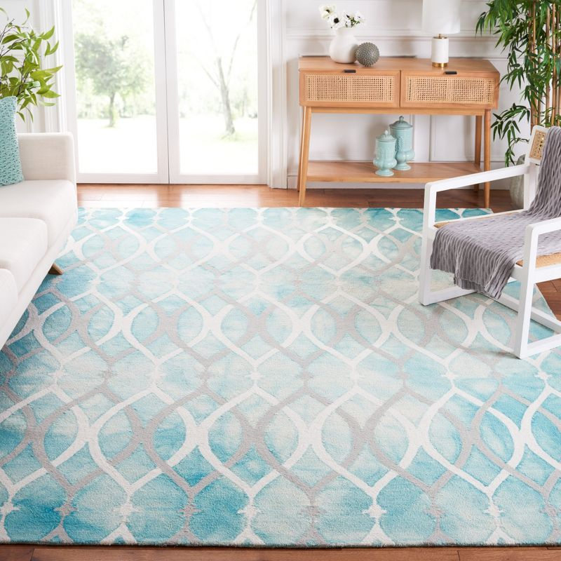 Dip Dye DDY534 Hand Tufted Area Rug - Green/Ivory Grey - 8'x10' - Safavieh.