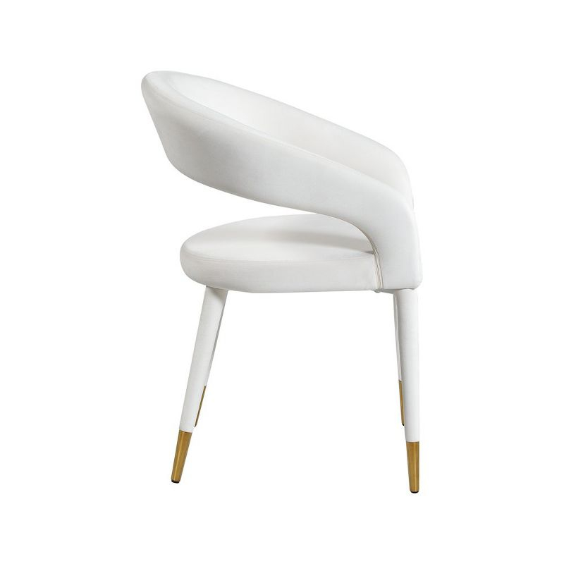 Meridian Furniture,Destiny Cream Velvet Dining Chair