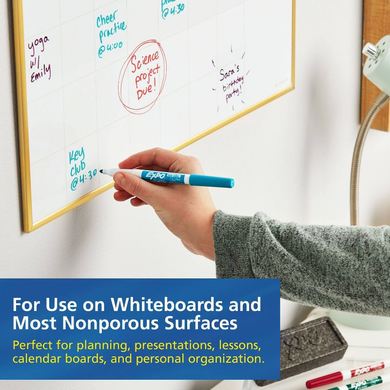 Expo 36ct Lo Odor Fine Point Markers Black: Thin Black Dry Erase, Art & Office, 6+ Years, 36 Pack