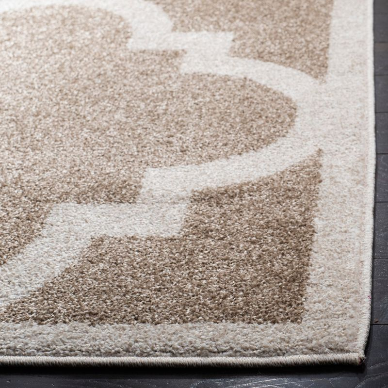 Amherst AMT423 Power Loomed Indoor Area Rug - Wheat/Beige - 6'x9' - Safavieh