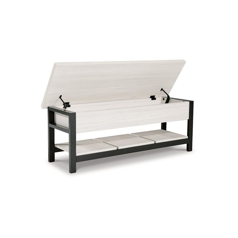 Signature Design by Ashley Casual Rhyson Storage Bench  White