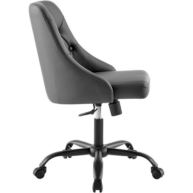 Modway Distinct Tufted Swivel Vegan Leather Office Chair