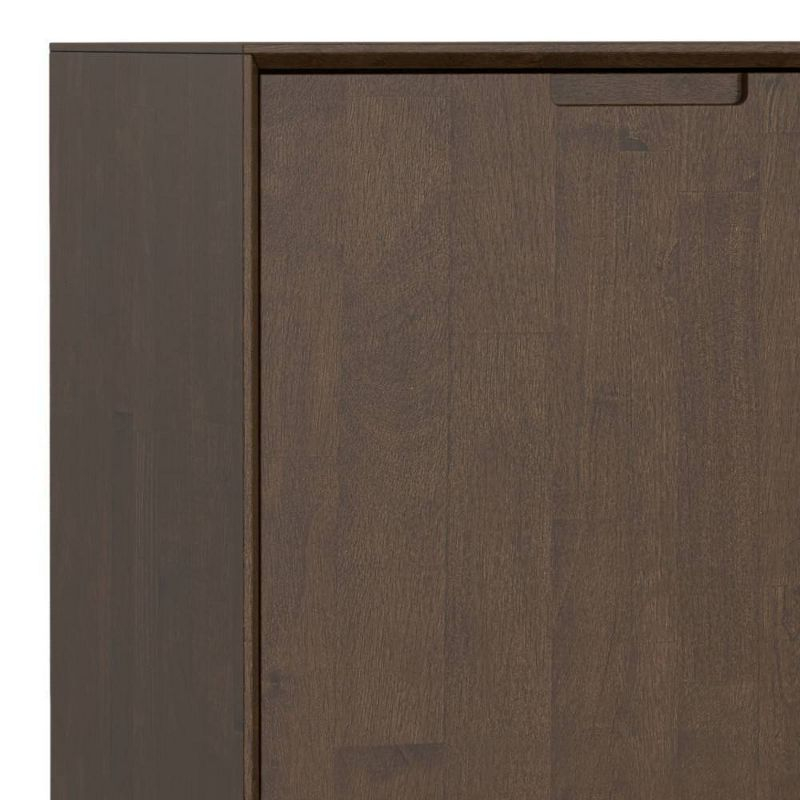WyndenHall Devlin 4 Door Sideboard Buffet Walnut Brown