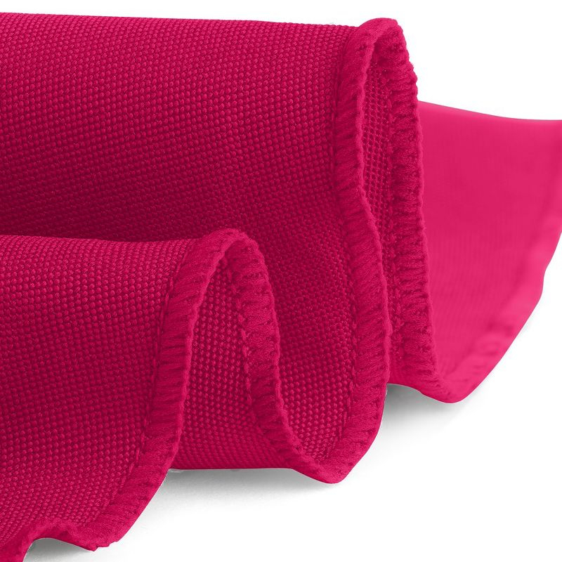 Gee Di Moda Round Tablecloth - 70 Inch - Heavy Duty Washable Polyester - for 24 to 48 Inch Round Tables - Fuchsia