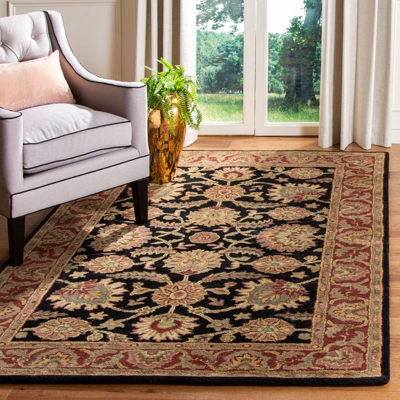 Classic CL359 Hand Tufted Area Rug - Navy/Red - 5'x8' - Safavieh.