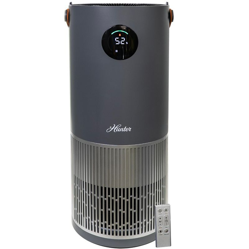 Hunter Fan Company HPH625 Air Purifier Humidifier – 2 in 1 Air Purifier & Humidifier Combo, Grey/ Silver