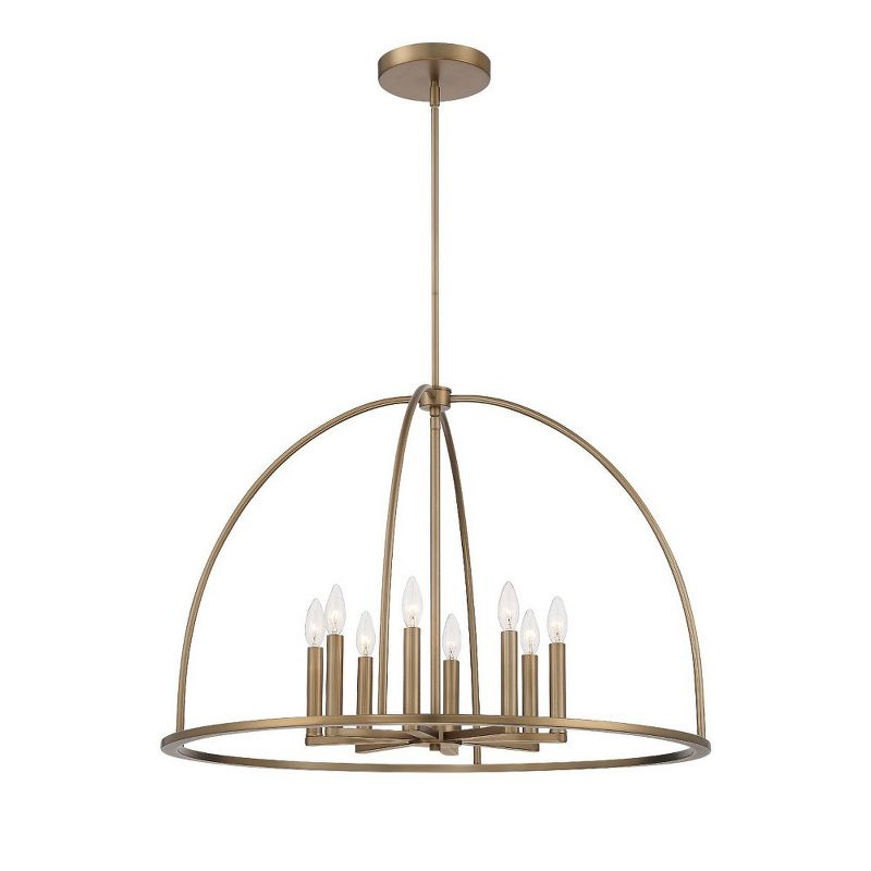 Crystorama Lighting Abbott 8 - Light Chandelier in  Vibrant Gold