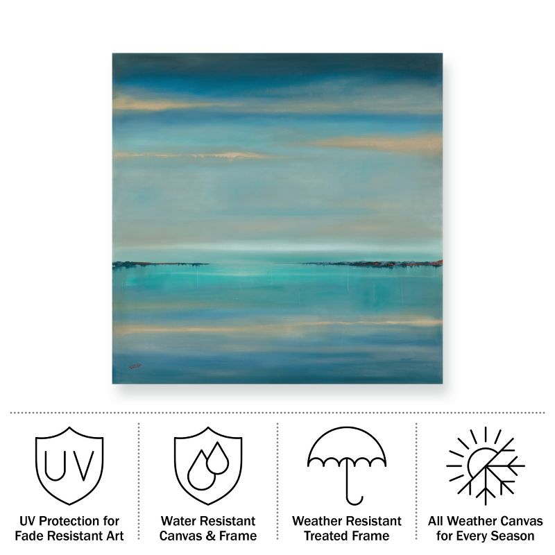 Trademark Fine Art - Rio 'The Line of Time' Outdoor All-Weather Wall Decor - 14x14