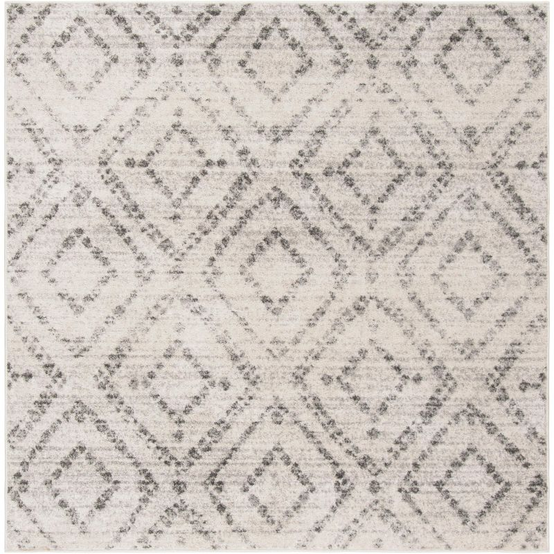 Adirondack ADR131 Machine Made Indoor Area Rug - Light Grey/Grey - 8'x8' - Safavieh