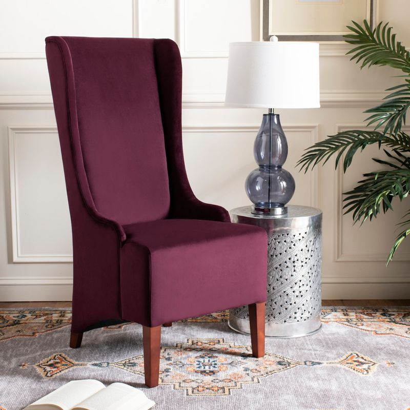 Becall 20''H Dining Chair - Bordeaux - Safavieh