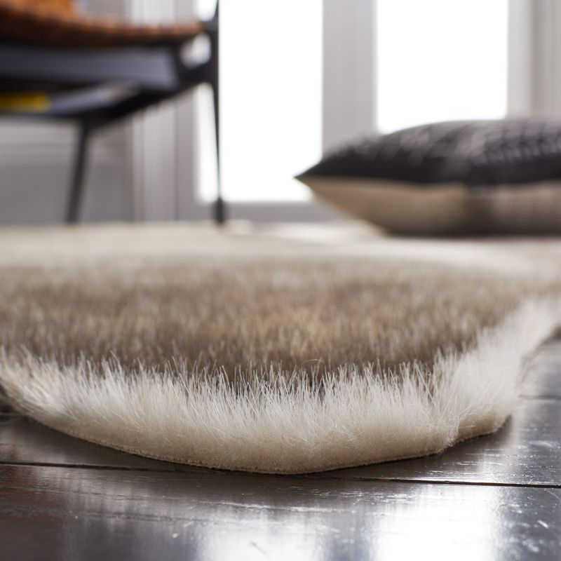 Faux Cowhide FCH203 Power Loomed Indoor Area Rug - Grey/Ivory - 6'x8' - Safavieh