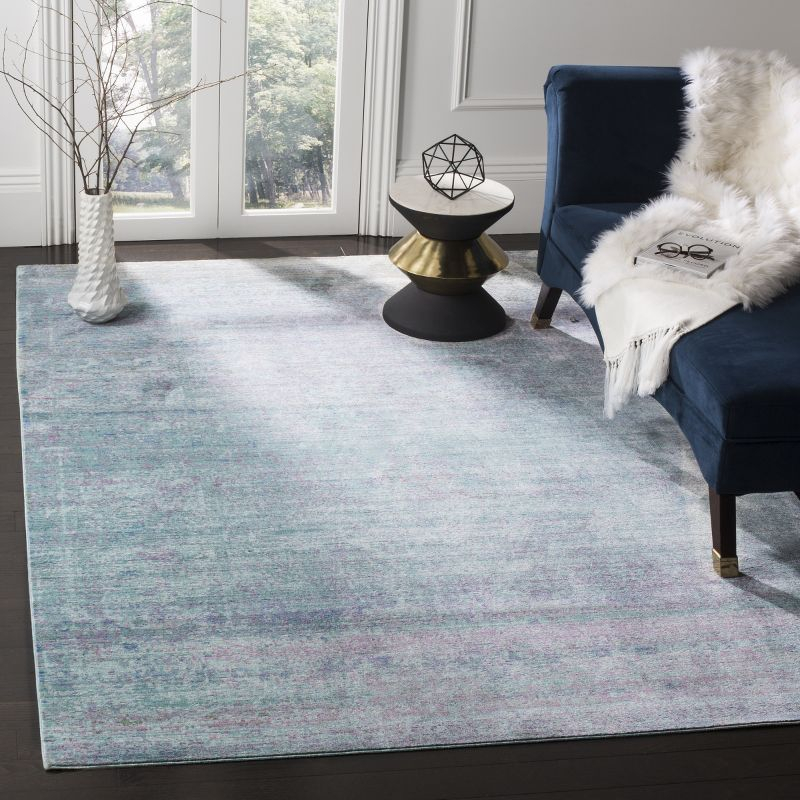 Valencia VAL203 Power Loomed Indoor Accent Rug - Turquoise/Multi - 3'x5' - Safavieh