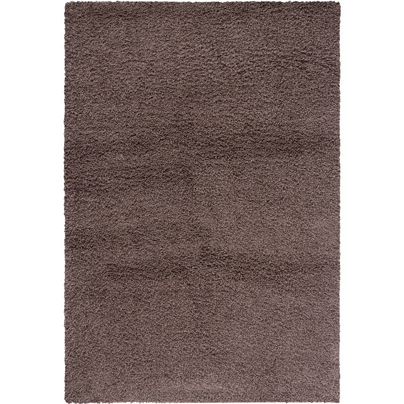 Santa Monica Shag SGN725 Power Loomed Indoor Area Rug - Taupe - 5'3"x7'6" - Safavieh