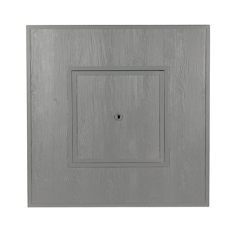 42" Square Aluminum 55000 BTUs Propane  Modern Fire Table with 2 Covers - Gray - Oakland Living