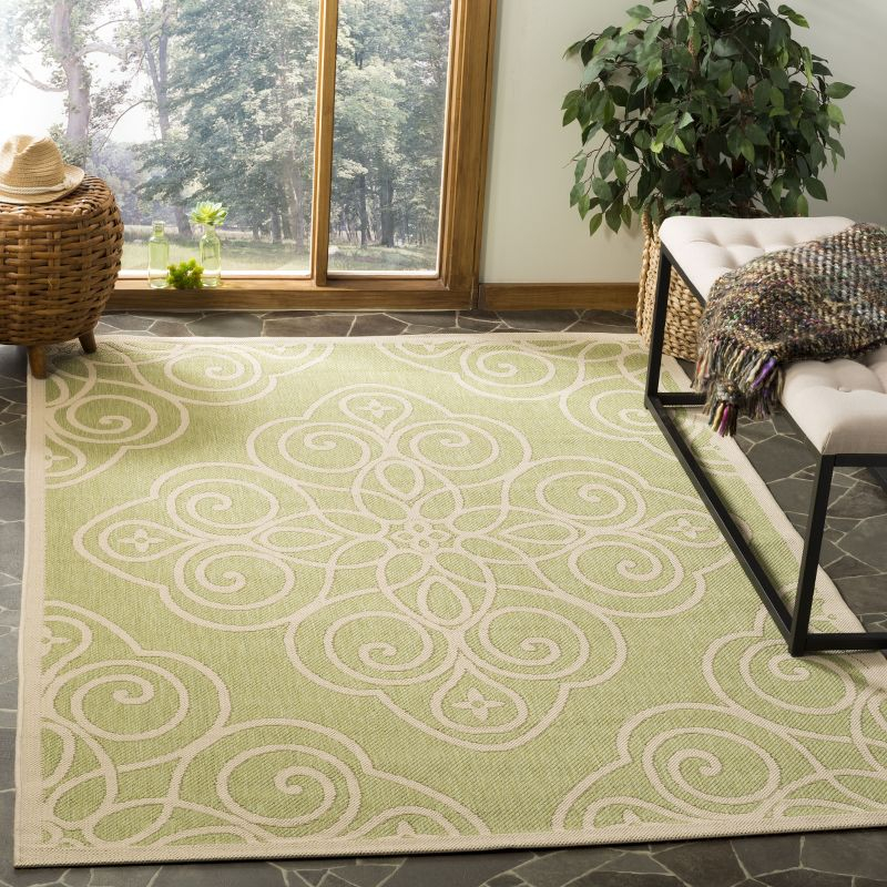 Martha Stewart Rosamond - MSR4244 - Indoor Power Loomed Runners - Lily Pad - 2'7"x5'