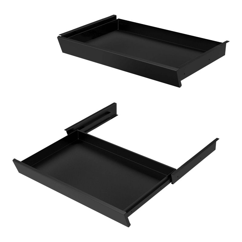 Stand Up Desk Store Add-On Office Sliding Under-Desk Drawer Storage Organizer for Standing Desks | Requires 14" of Front to Back Clearance Beneath