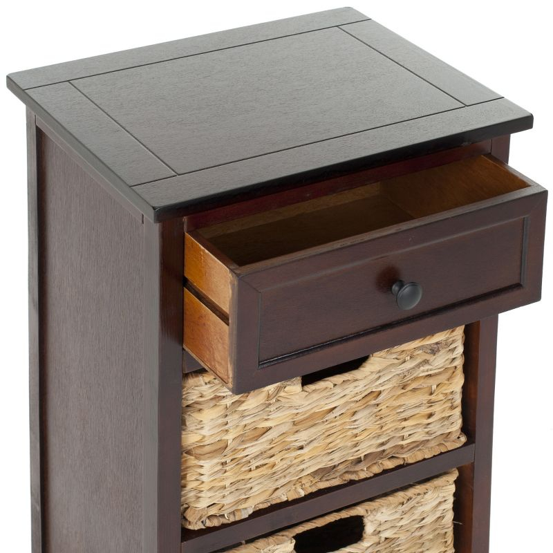 Carrie Side Table - Dark Cherry - Safavieh