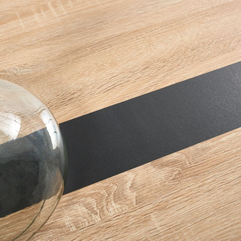Alarick Dining Table - DTB5802A - Natural/Black - Safavieh